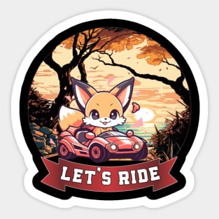 Lets ride Sticker